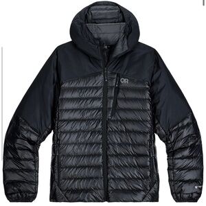 Outdoor Research Men’s Helium Down Hoodie Black Small NWT
